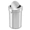 Hls Commercial 17 gal Round Indoor Metal Can, Silver, Swing Top, Stainless Steel, 15.83 in HLS17FTS - alternate 4